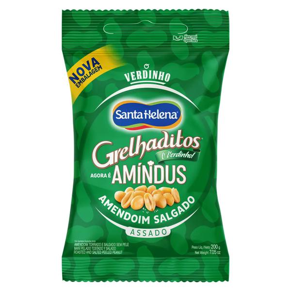 AMENDOIM AMINDUS SALGADO S/PELE 200G