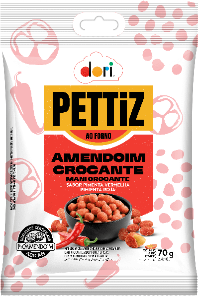 AMENDOIM DOR PIMENTA VERMELHA 70G