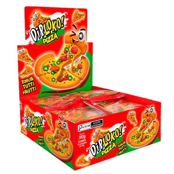 BALA DE GELATINA DIPILOKO PIZZA 15G