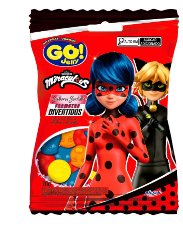 BALA GELATINA GO JELLY LADYBUG 70G