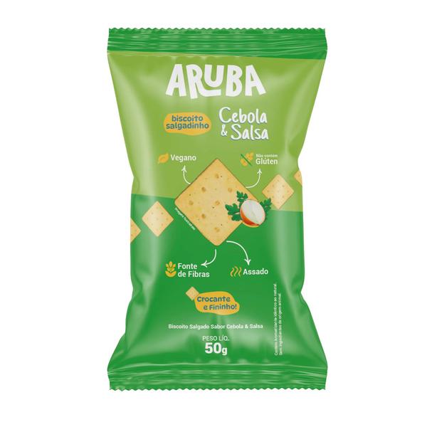 BISC.ARUBA VEGANO S/GLUTEN CEBOLA E SALSA 50G