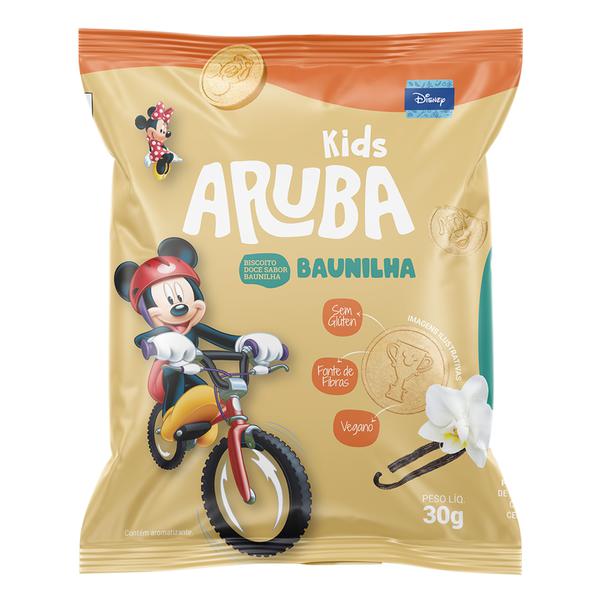 BISC.ARUBA VEGANO S/GLUTEN MICKEY BAUNILHA 30G