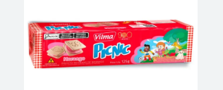 BISC.VILMA PICNIC MORANGO 125G