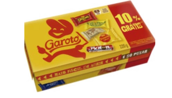 BOMBOM GAROTO 220G 10% GRATIS