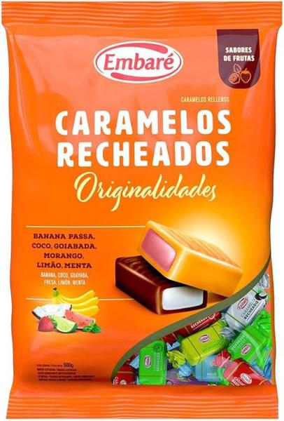 CARAMELO EMBARE RECHEADO SORTIDO 600G
