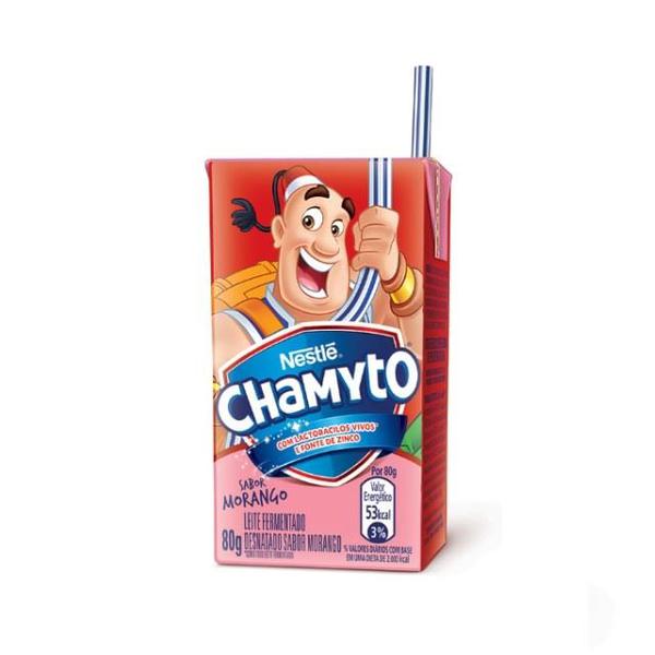 CHAMYTO LEITE FERMENTADO MORANGO 480G