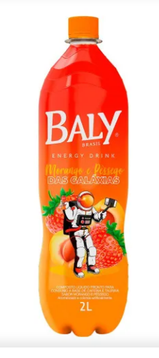 ENERGETICO BALY MORANGO E PESSEGO 2L