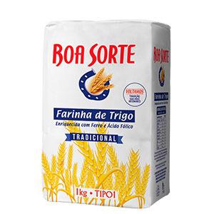 FAR. DE TRIGO BOA SORTE TIPO1 PAPEL 1KG