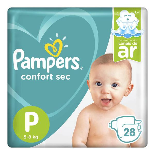 FRALDA PAMPERS CONFORTSEC P C/28UN