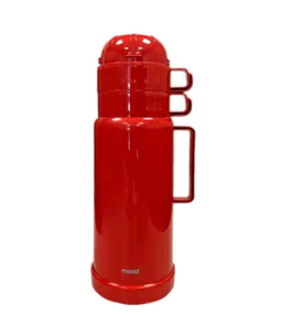 GARRAFA TERMICA MOOD C/2 XICARAS VERMELHA 1L