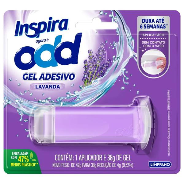 GEL ADESIVO LIMPPANO ODD LAVANDA 38G