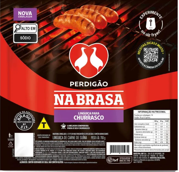 LING.PERDIGAO NA BRASA CHURRASCO 700G