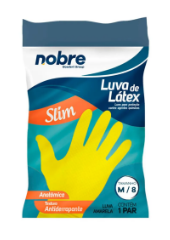 LUVA LATEX NOBRE AMARELA M
