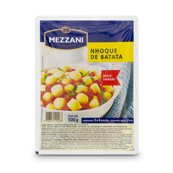 NHOQUE DE BATATA MEZZANI MASSA FRESCA  500G