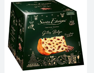 PANETTONE SANTA EDWIGES GOTAS CHOC/AVELA CX 500 G