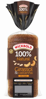 PAO WICKBOLD 100% NATURAL GIRASSOL E CAST. 350G