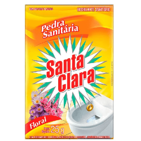 PEDRA SANITARIA SANTA CLARA FLORAL 25G