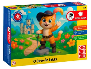 QUEBRA CABECA O GATO DE BOTAS 120PCS