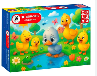 QUEBRA CABECA O PATINHO FEIO 56PCS