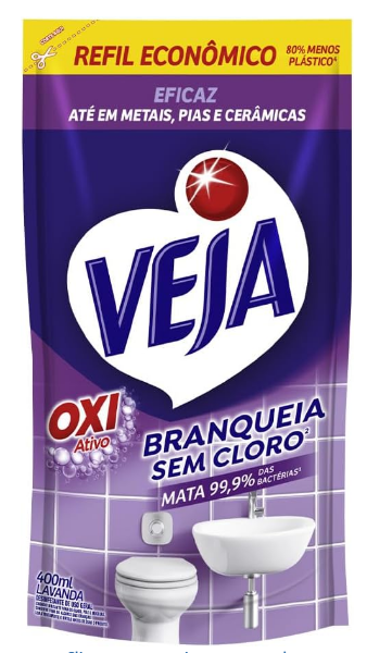 VEJA  BANHEIRO OX LAVANDA REFIL 400ML