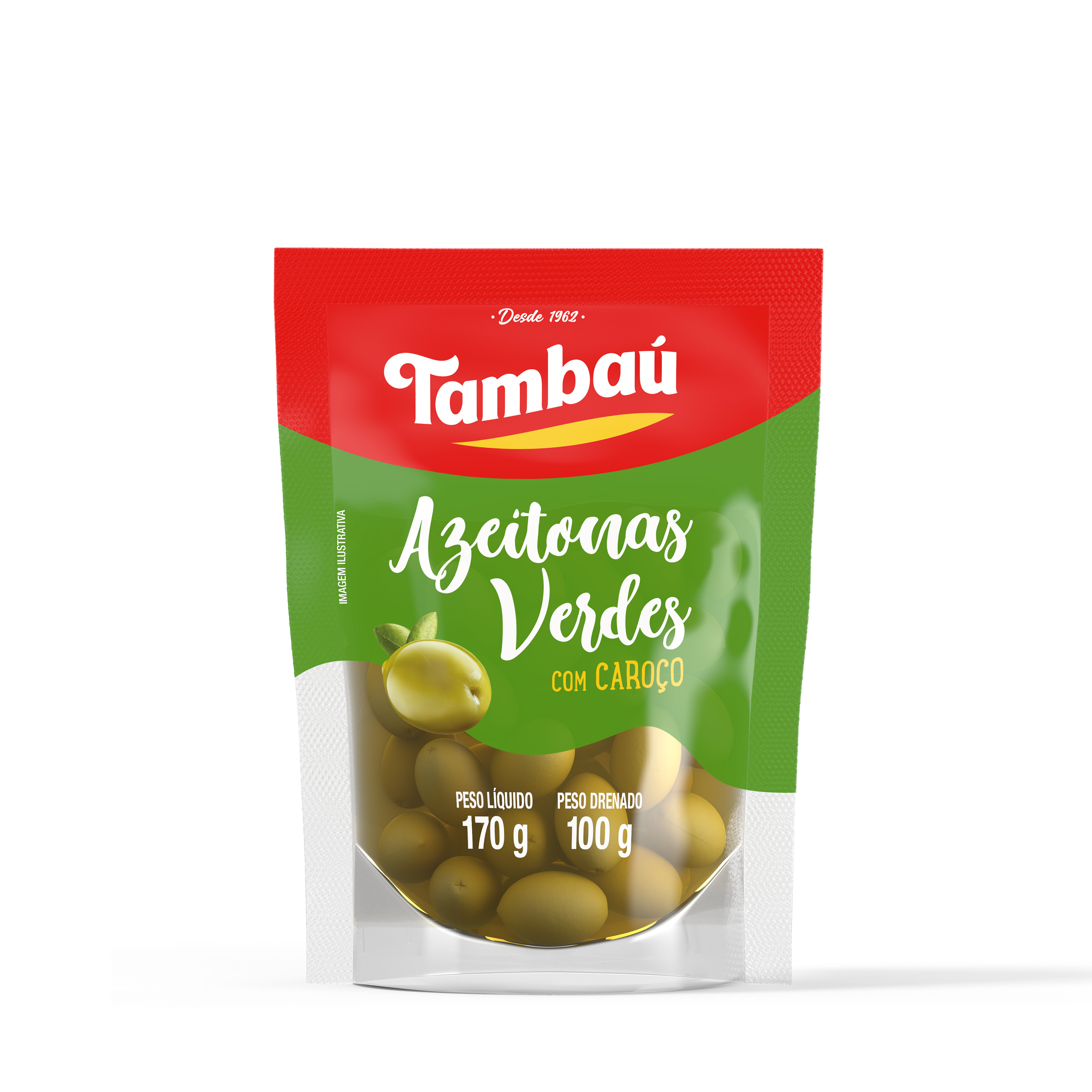 AZEITONA VERDE INT TAMBAU 100G