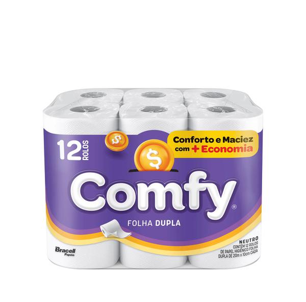 PAPEL HIG FL DUPL NEUTRO COMFY 12X20MT