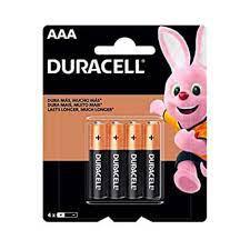 PILHA DURACEL PALITO AAA 4X1