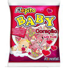 PIRULITO FLOPITO CORAÇÃO TUTTI-FRUTTI 400G