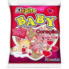 PIRULITO FLOPITO CORAÇÃO TUTTI-FRUTTI 400G