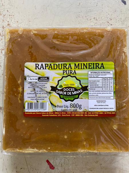 RAPADURA MINEIRA PURA 800G