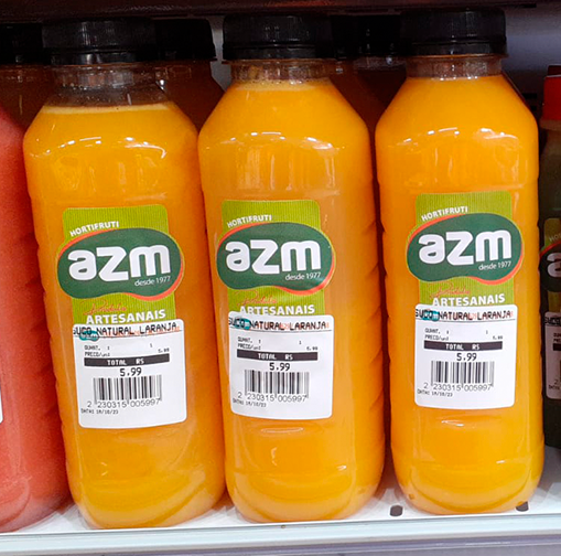 SUCO NATURAL LARANJA AZM 500ML