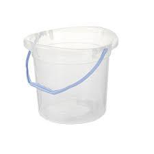 BALDE PLASTICO 8L TRANSP.GRAD.