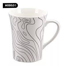 CANECA PORC.340ML GEOMETR.YAZI