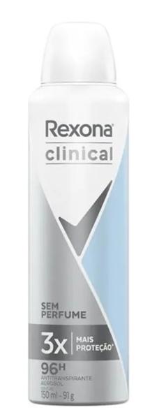 DESODO REXONA AEROSOL CLINICAL SEM PERFUME