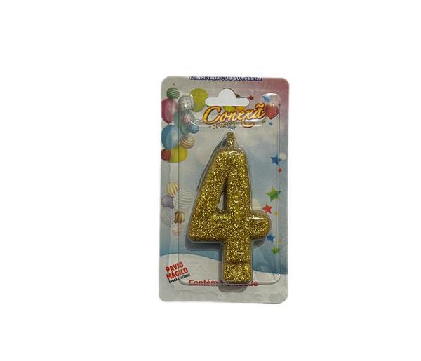 VELA PREMIUM GLITTER OURO N.4