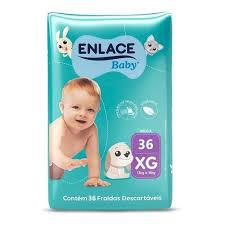 FRALDA ENLACE BABY MEGA XG CONTÉM 36 UNIDADES