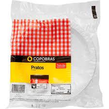 PRATO DESCARTAVÉL COPOBRAS CONTÉM 10 UNIDADES