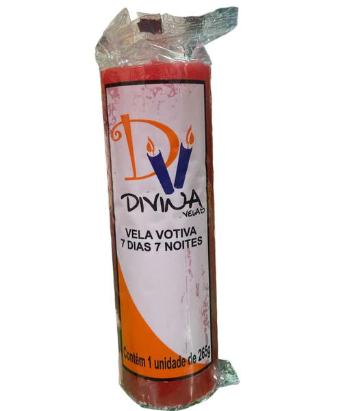 VELA DIVINA VELAS  7 DIAS 7 NOITES VERMELHA