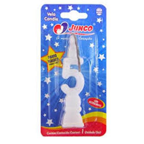 VELA DE ANIVERSÁRIO N°5 JUNCO