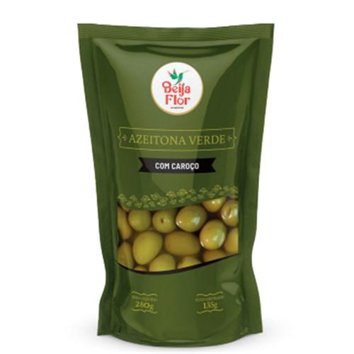 Azeitona Verde Beija Flor 135g C/Caroco Sachet