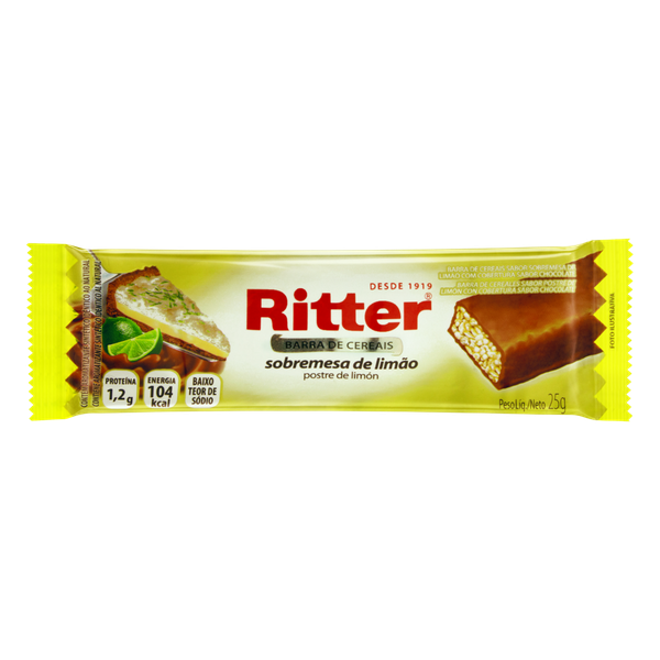 Barra Cereal Ritter 20g Limao C/ Chocolate