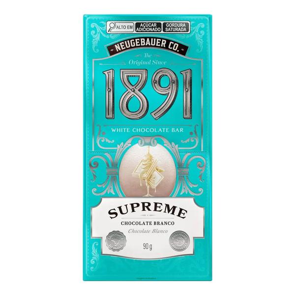 Barra De Chocolate 1891 90g Supreme Branco