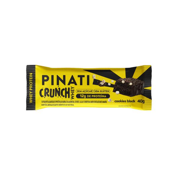 Barra Whey Pinati 40g Crunch Cookies Black