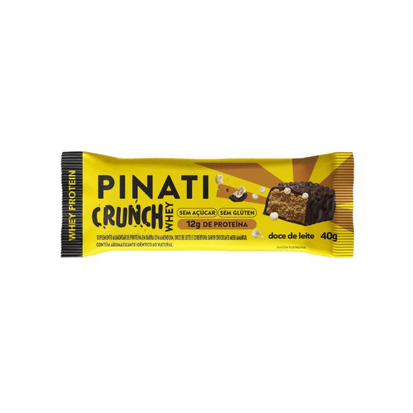 Barra Whey Pinati 40g Crunch Doce De Leite