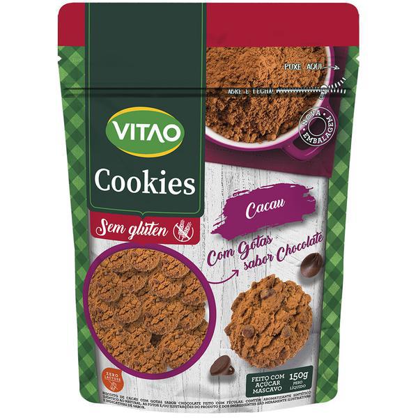 Biscoito Cookies Vitao 150g S/Gluten Cacau