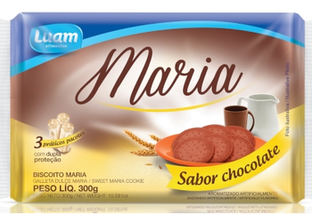 Biscoito Luam 300g Maria Chocolate