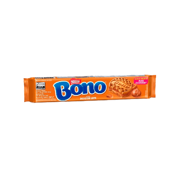 Biscoito Rech. Nestle Bono 90g Doce De Leite