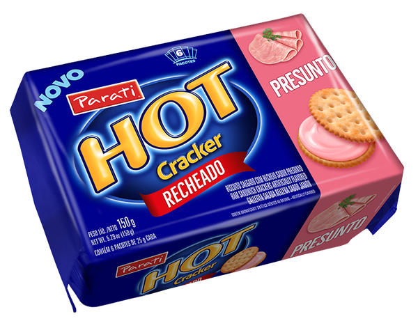Biscoito Rech. Parati Hot Cracker 100g Presunto