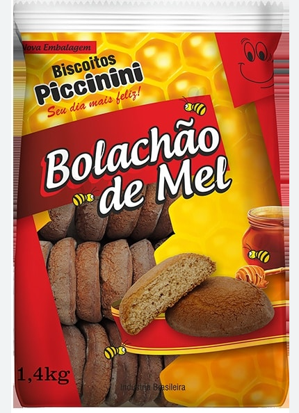 Bolachao De Mel Piccinini 1.4kg Natural S/ Lactose