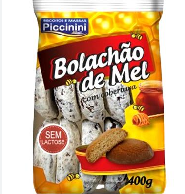 Bolachao De Mel Piccinini 400g Natural S/ Lactose